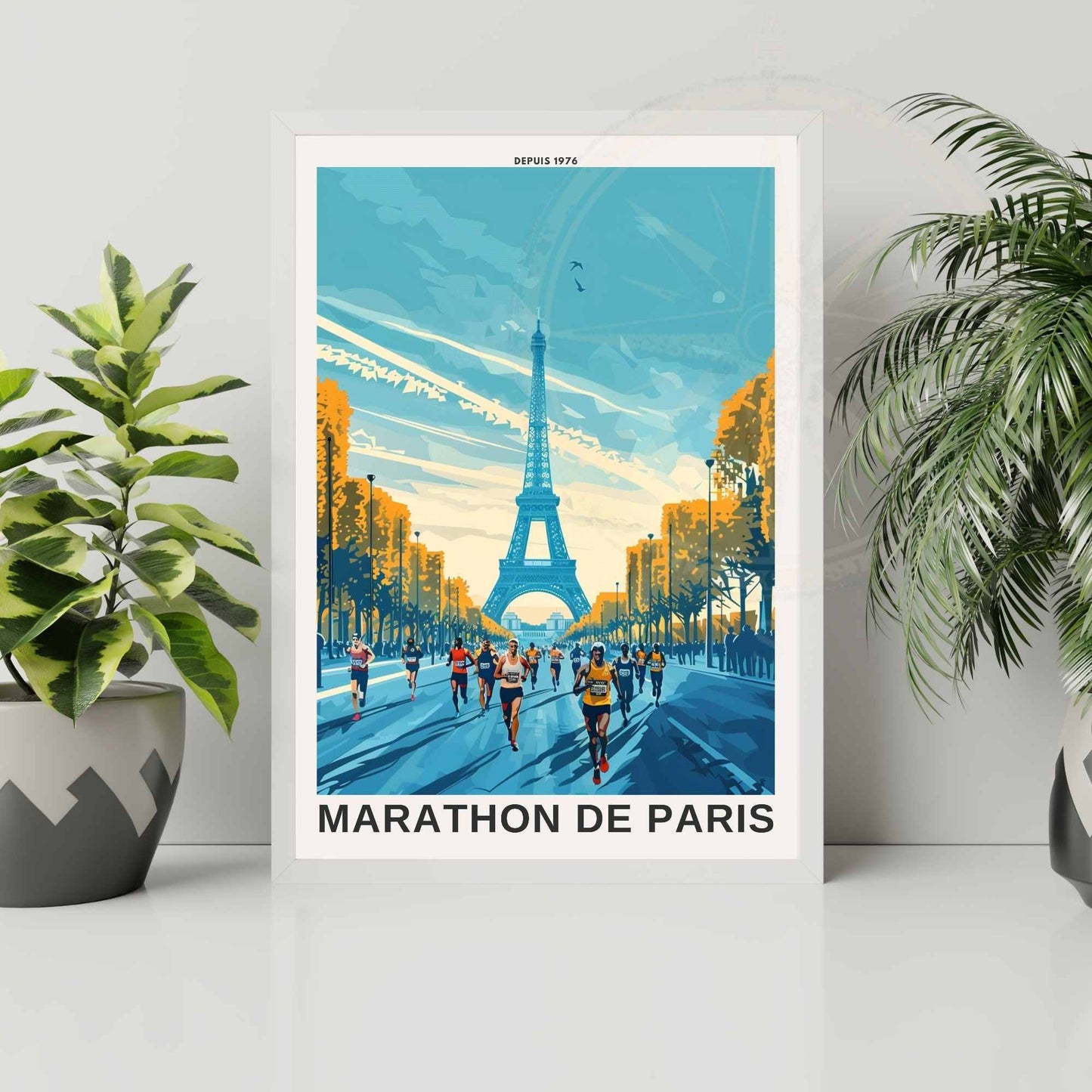 Impression Marathon de Paris | Affiche Marathon de Paris