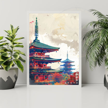 Impression Kyoto | Affiche de Voyage Kyoto | Affiche Japon