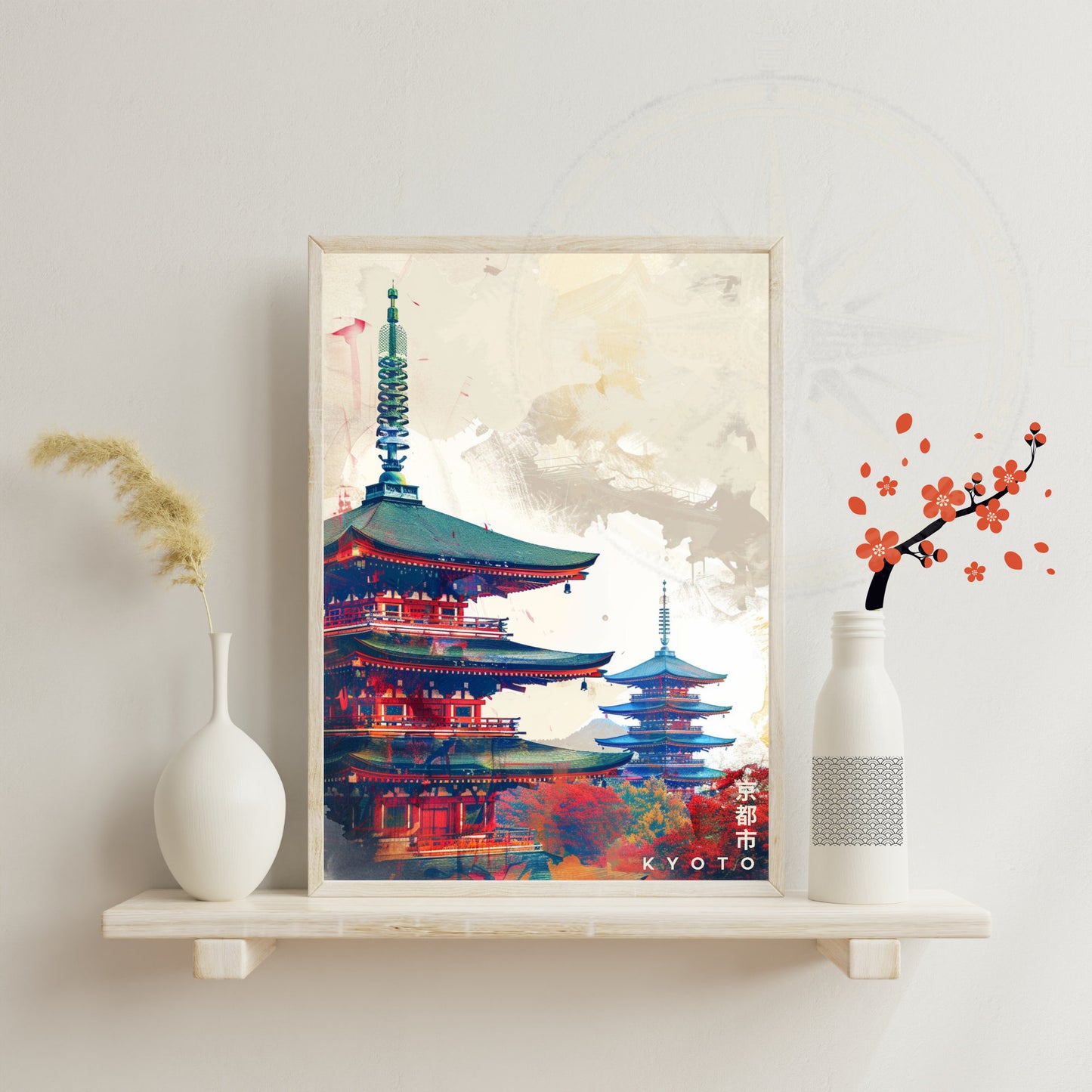 Impression Kyoto | Affiche de Voyage Kyoto | Affiche Japon