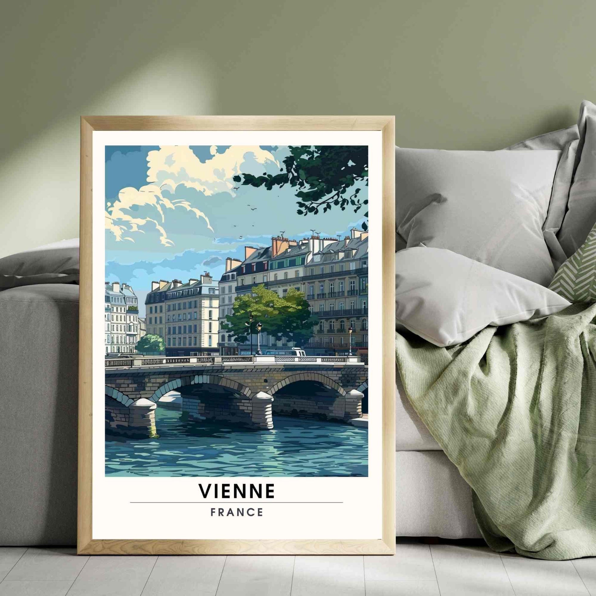 Affiche Vienne - impression de voyage Vienne, France - Affiche Isère