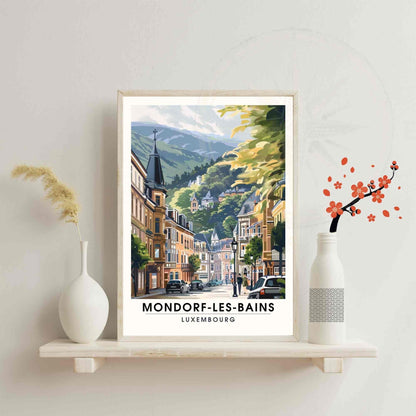 Affiche Mondorf-les-Bains - impression de voyage Luxembourg