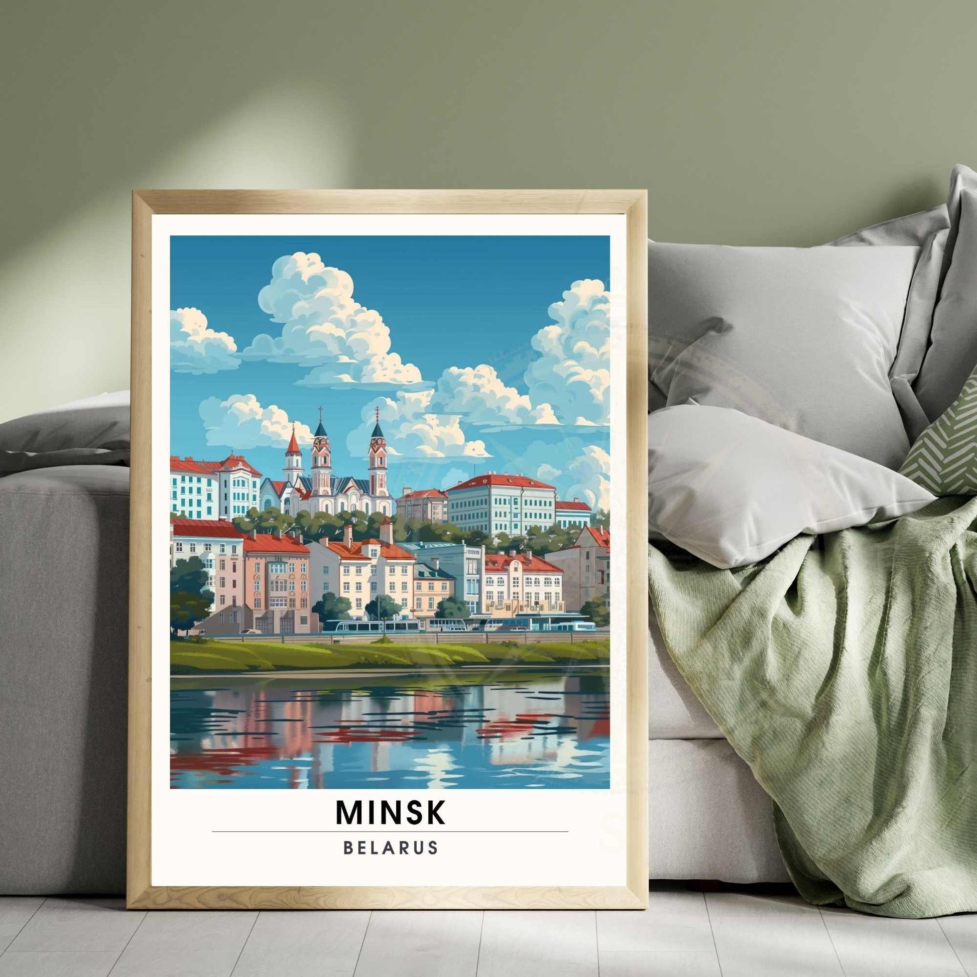 Affiche Minsk- impression de voyage Minsk , Biélorussie - poster Biélorussie