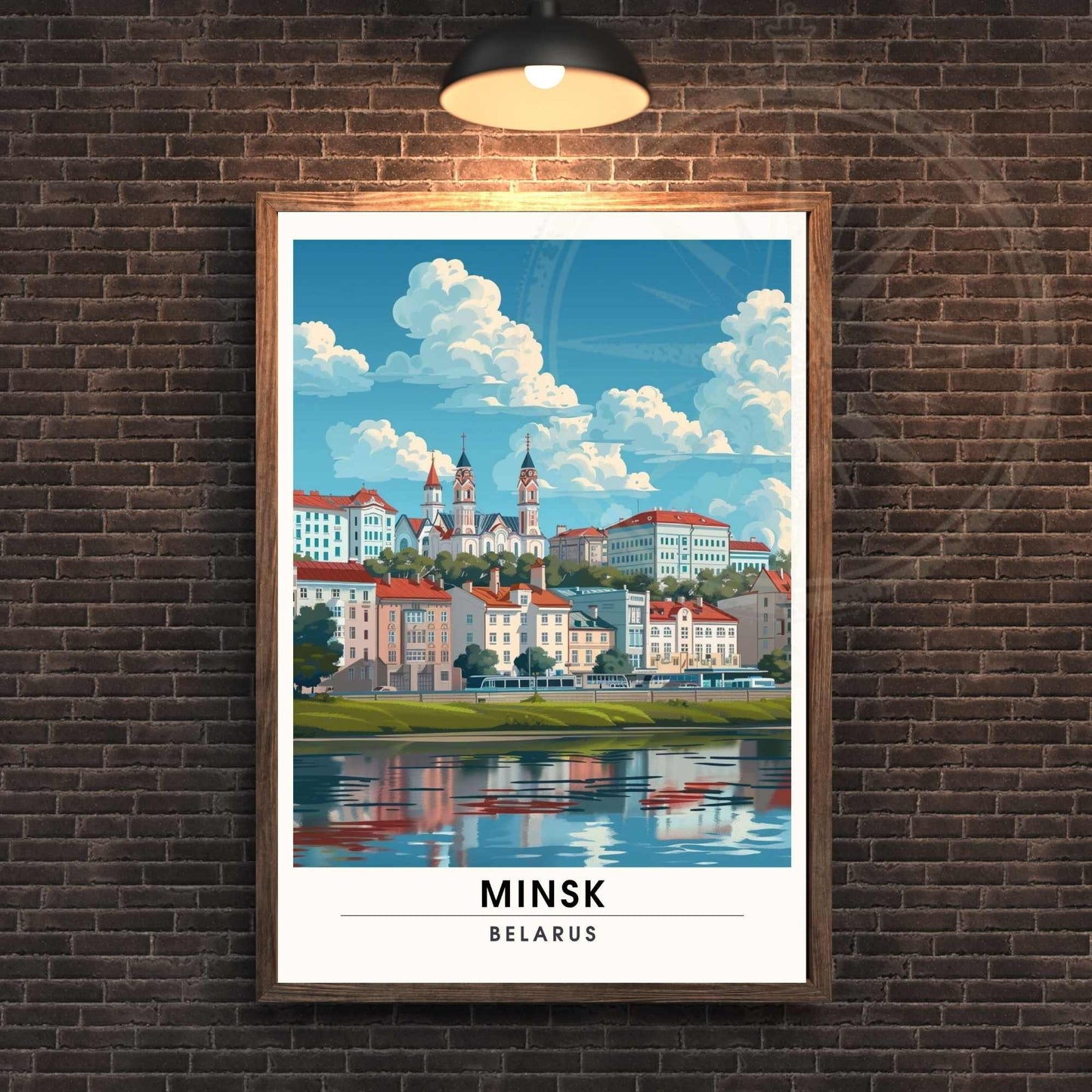 Affiche Minsk- impression de voyage Minsk , Biélorussie - poster Biélorussie