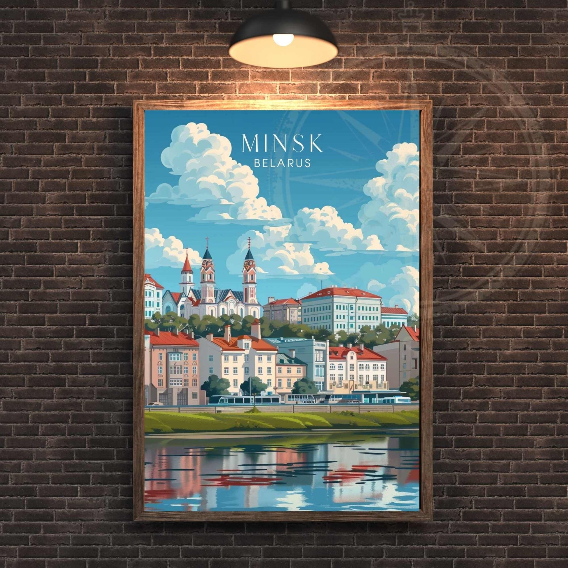 Affiche Minsk- impression de voyage Minsk , Biélorussie - poster Biélorussie