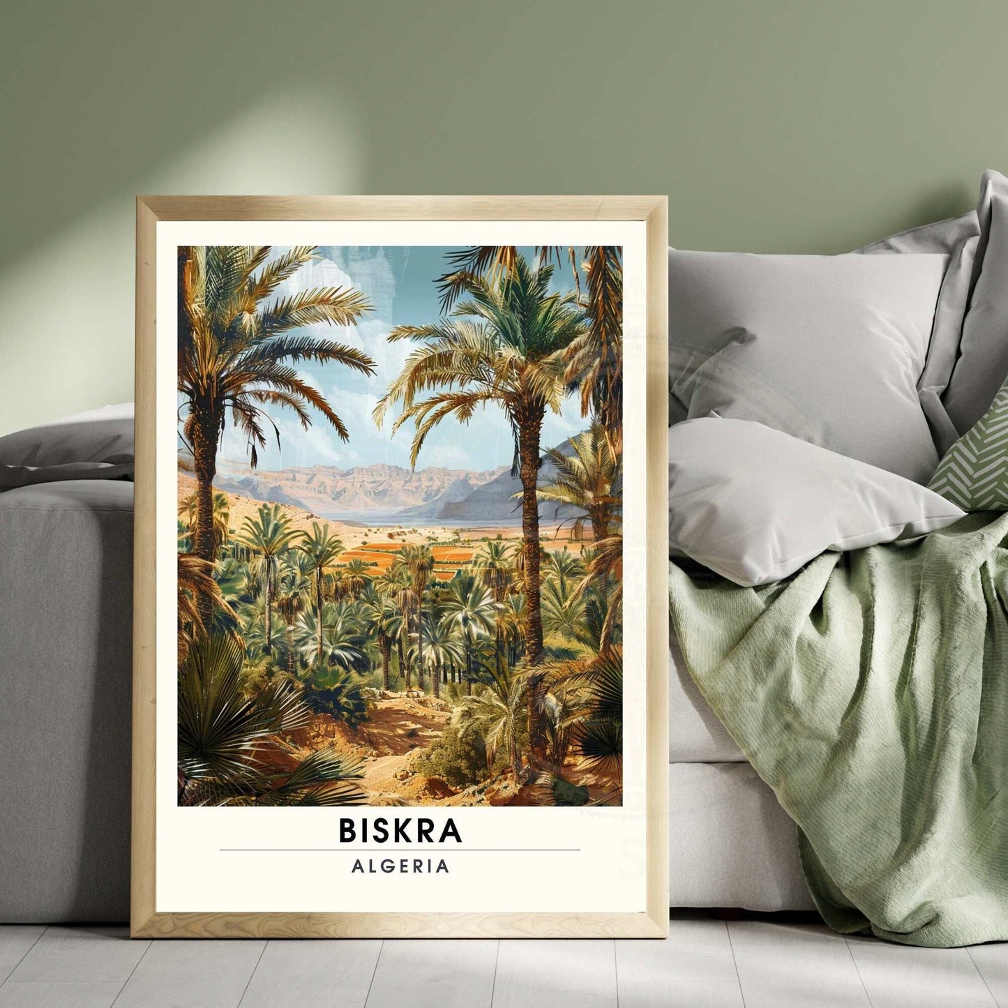 Impression Biskra, Algérie | Affiche de voyage Biskra, Algérie