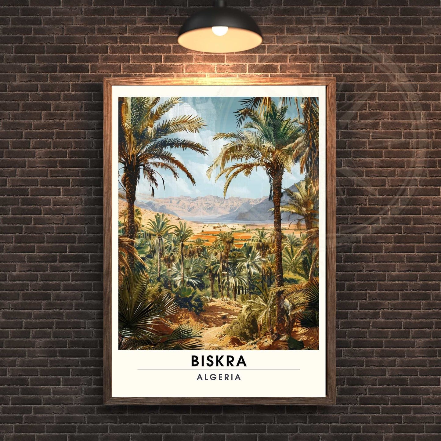 Impression Biskra, Algérie | Affiche de voyage Biskra, Algérie