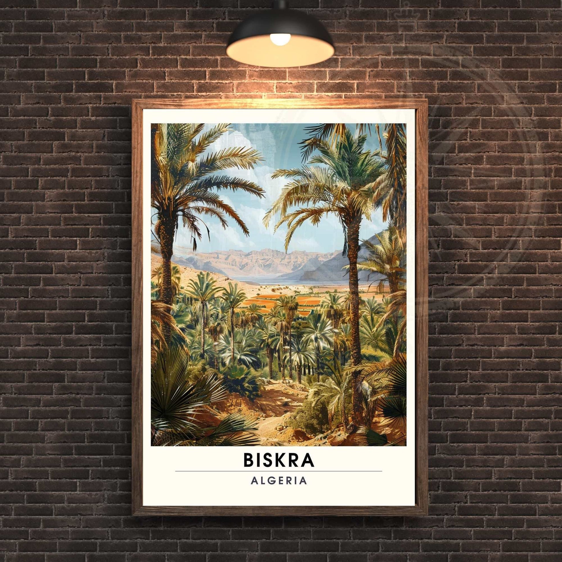 Impression Biskra, Algérie | Affiche de voyage Biskra, Algérie