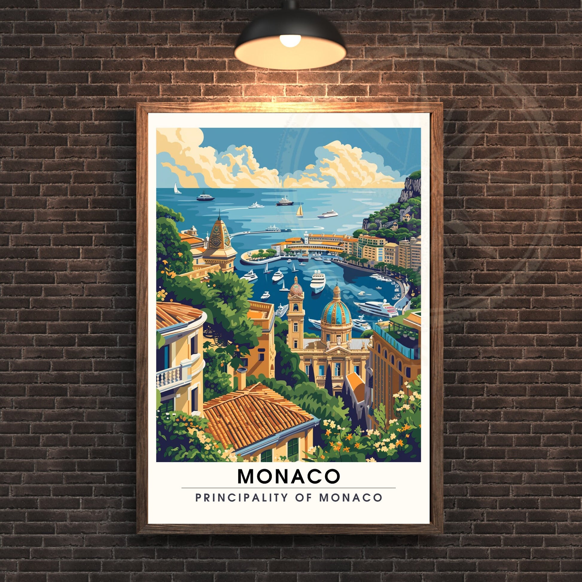 Affiche Monaco - impression de voyage Monaco - Impression Monte-Carlo