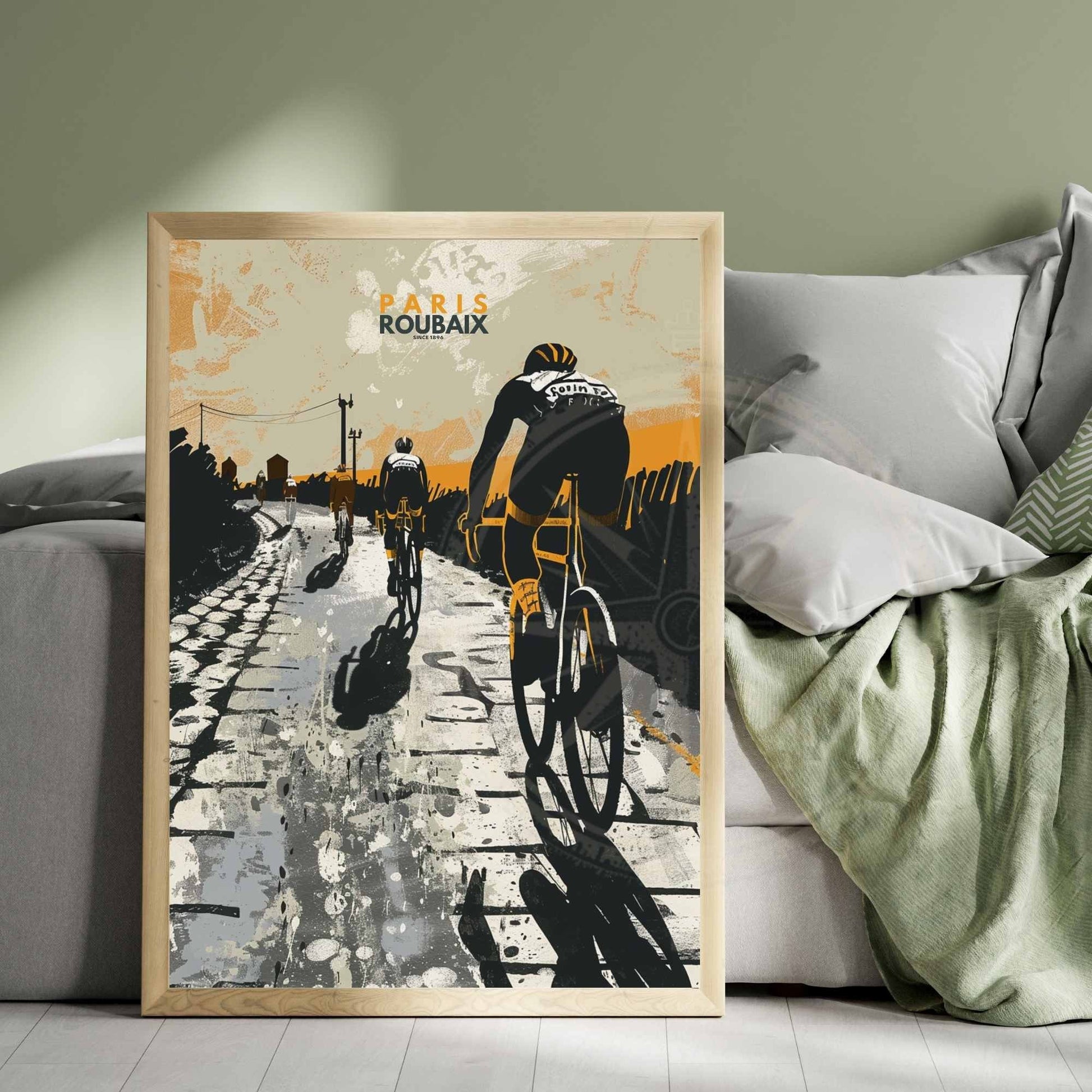 Impression Paris- Roubaix | Affiche cyclisme Paris- Roubaix