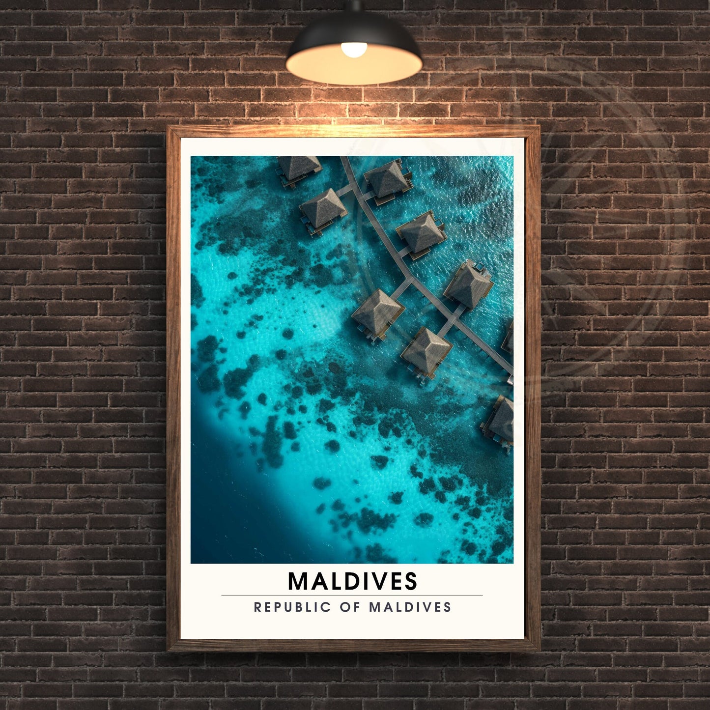 Affiche Maldives | Affiche de voyage Les Maldives | Affiche iles de Maldives | Impression de Vacances