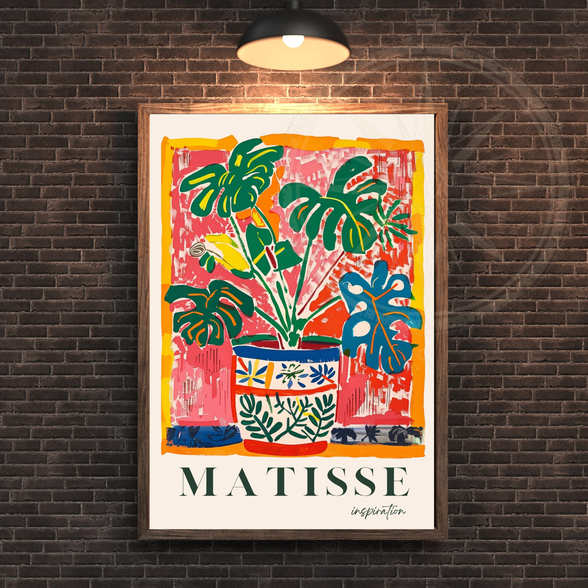 Impression plante Monstera | Affiche Henri Matisse | Inspiration Henri Matisse - Affiche Monstera