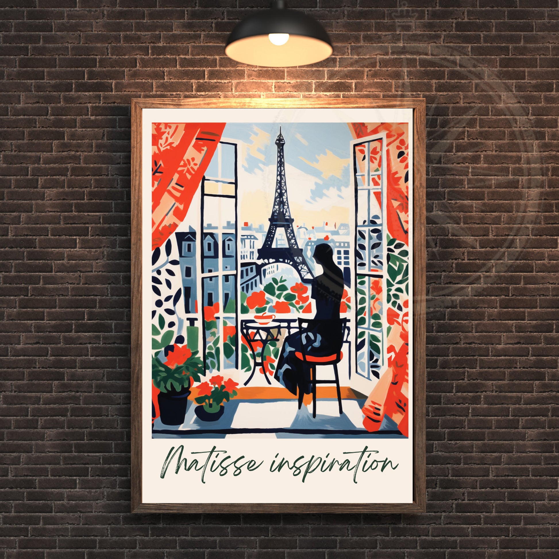 Impression Paris | Affiche Matisse | Inspiration Henri Matisse - Affiche Tour Eiffel