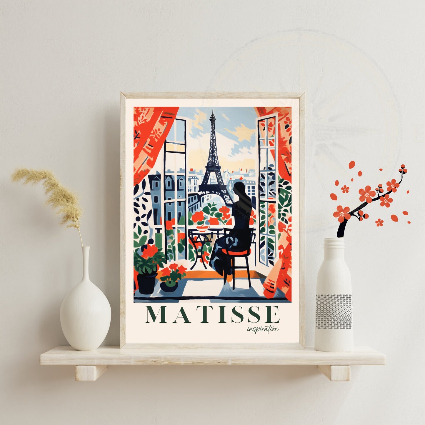 Impression Paris | Affiche Matisse | Inspiration Henri Matisse - Affiche Tour Eiffel