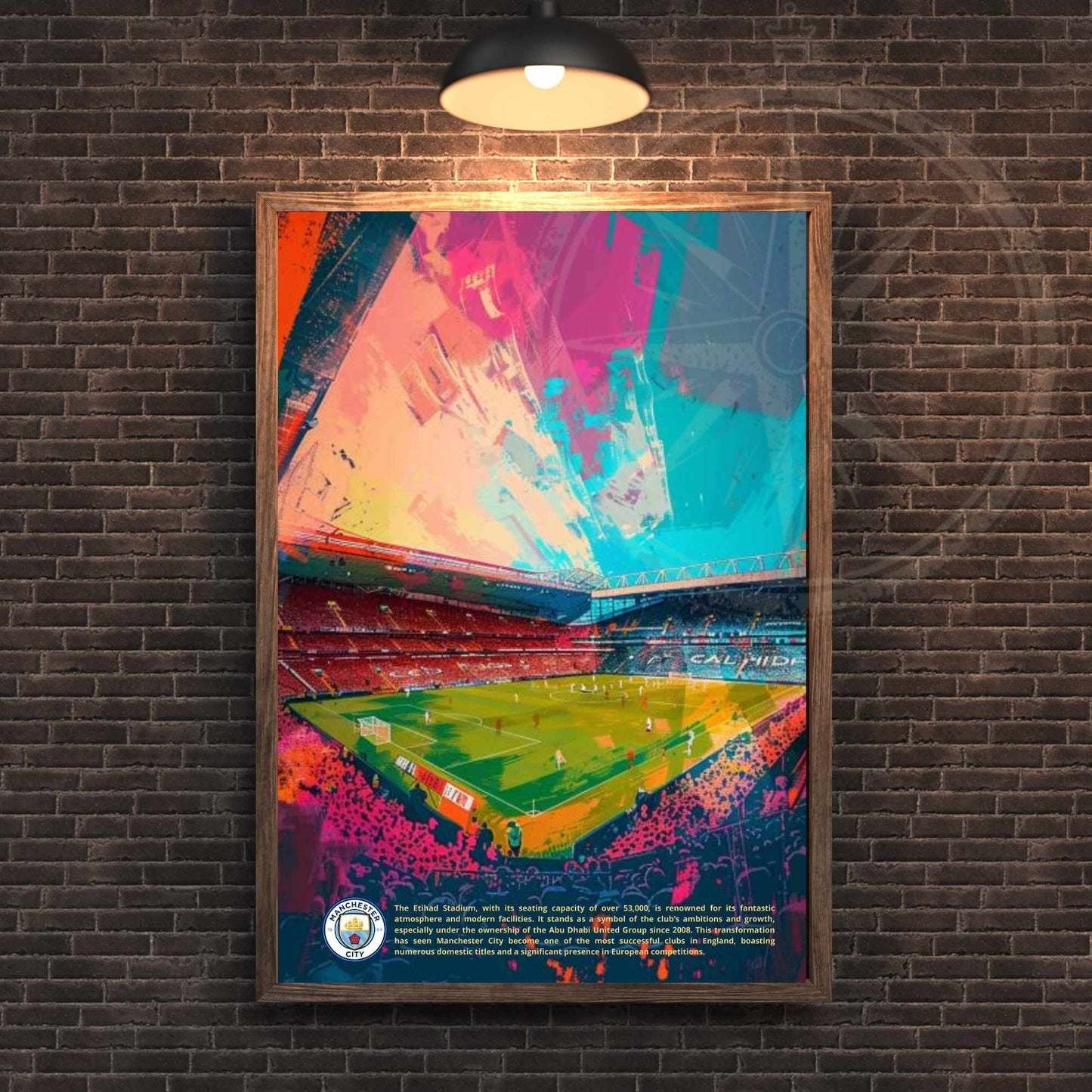 Affiche Etihad Stadium | impression de voyage Manchester