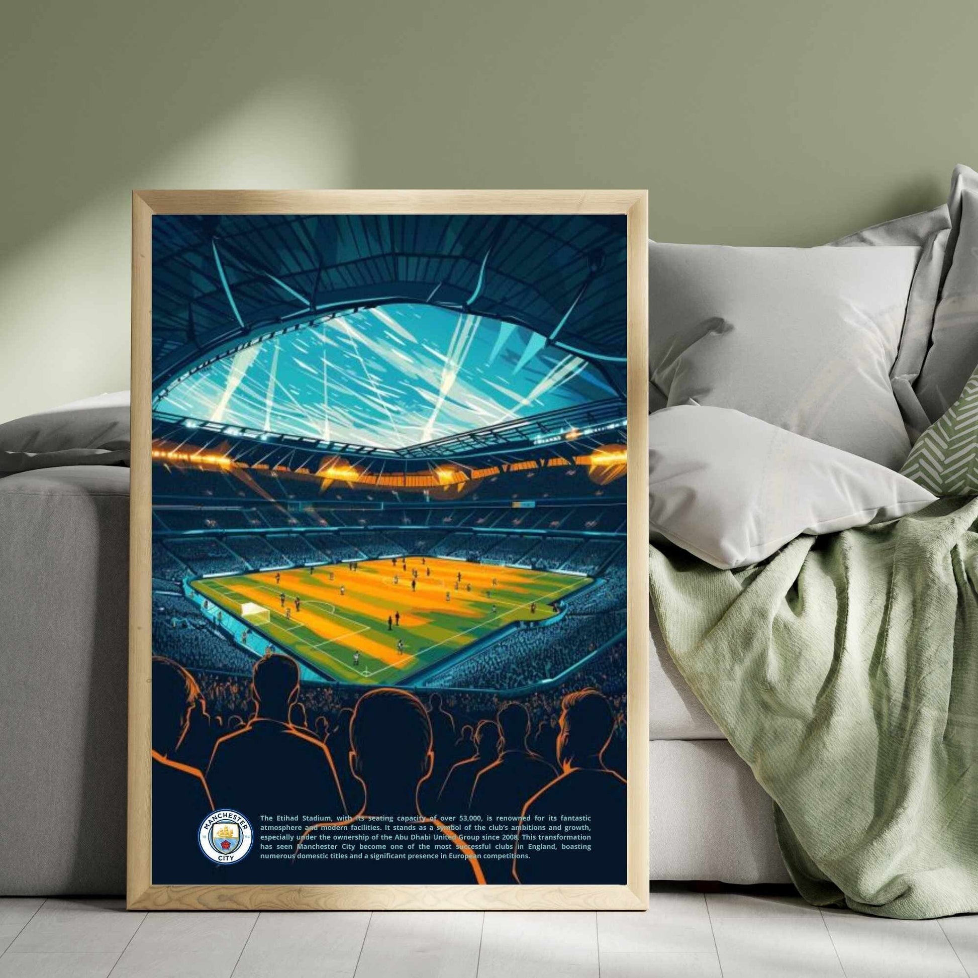 Affiche Etihad Stadium | impression de voyage Manchester