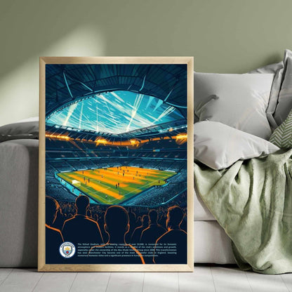 Affiche Etihad Stadium | impression de voyage Manchester