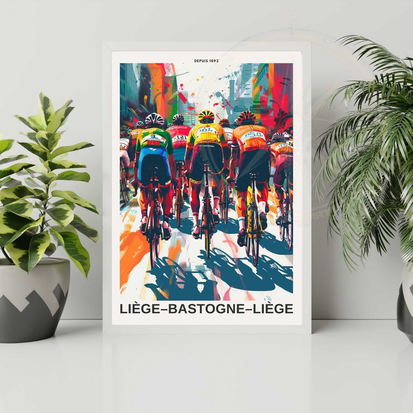 Impression Liège–Bastogne–Liège | Affiche cyclisme Liège–Bastogne–Liège