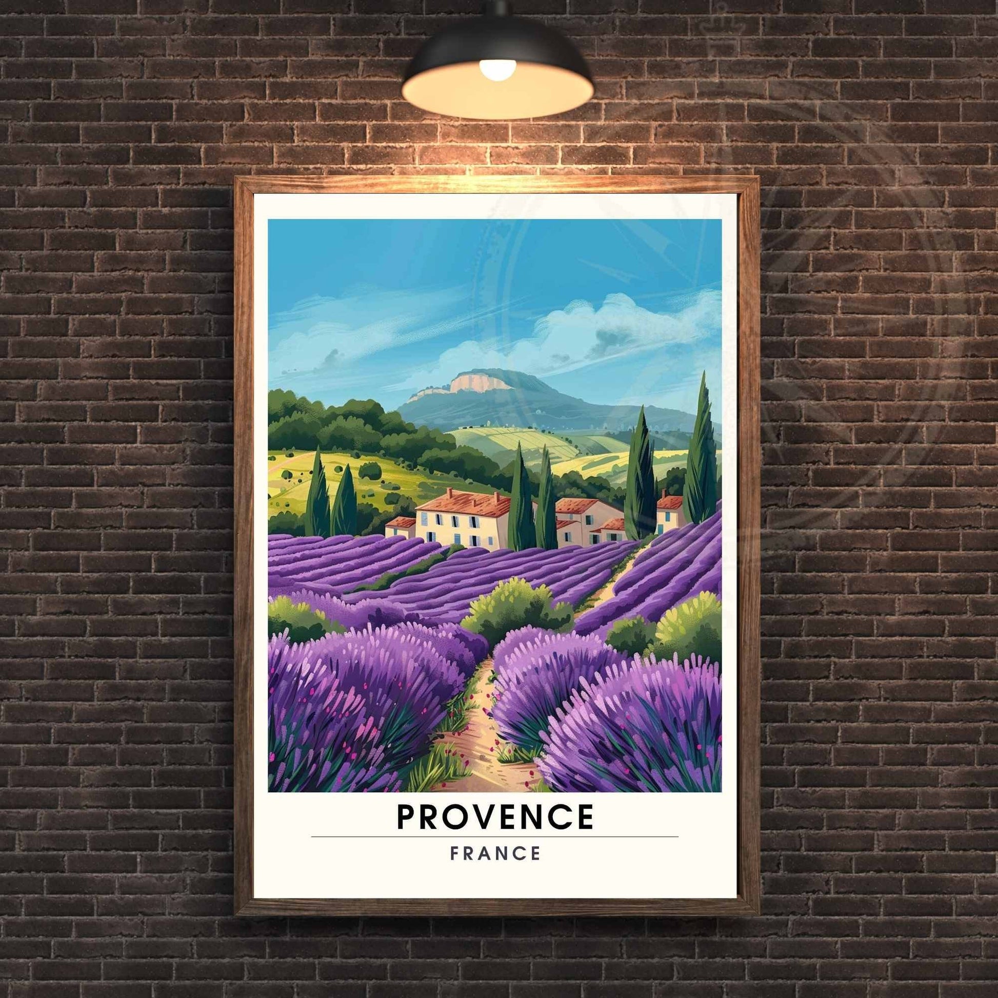 Affiche Provence, France | champs de lavande - Téléchargement numérique