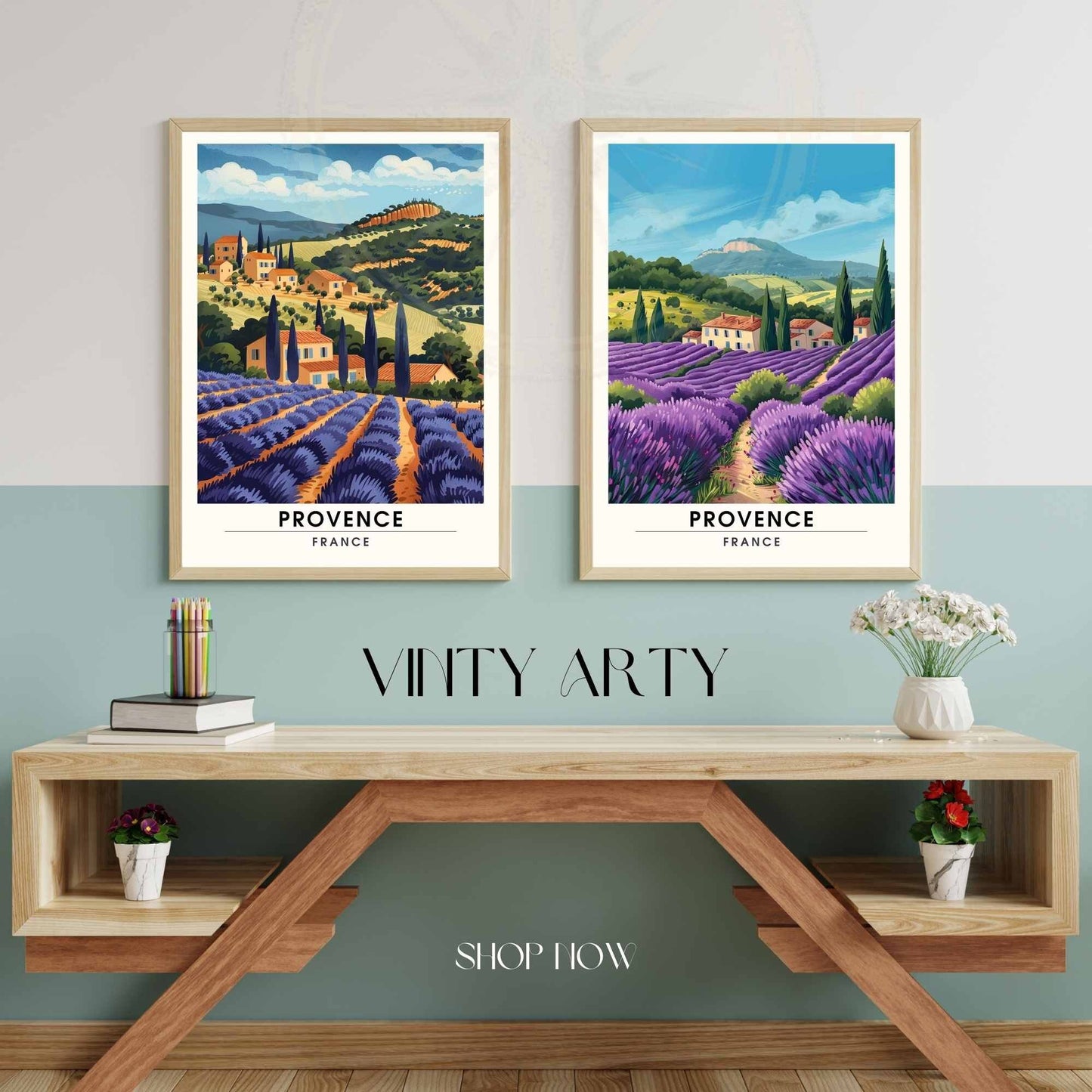 Affiche Provence - impression de voyage Provence, France - Affiche de vacance France