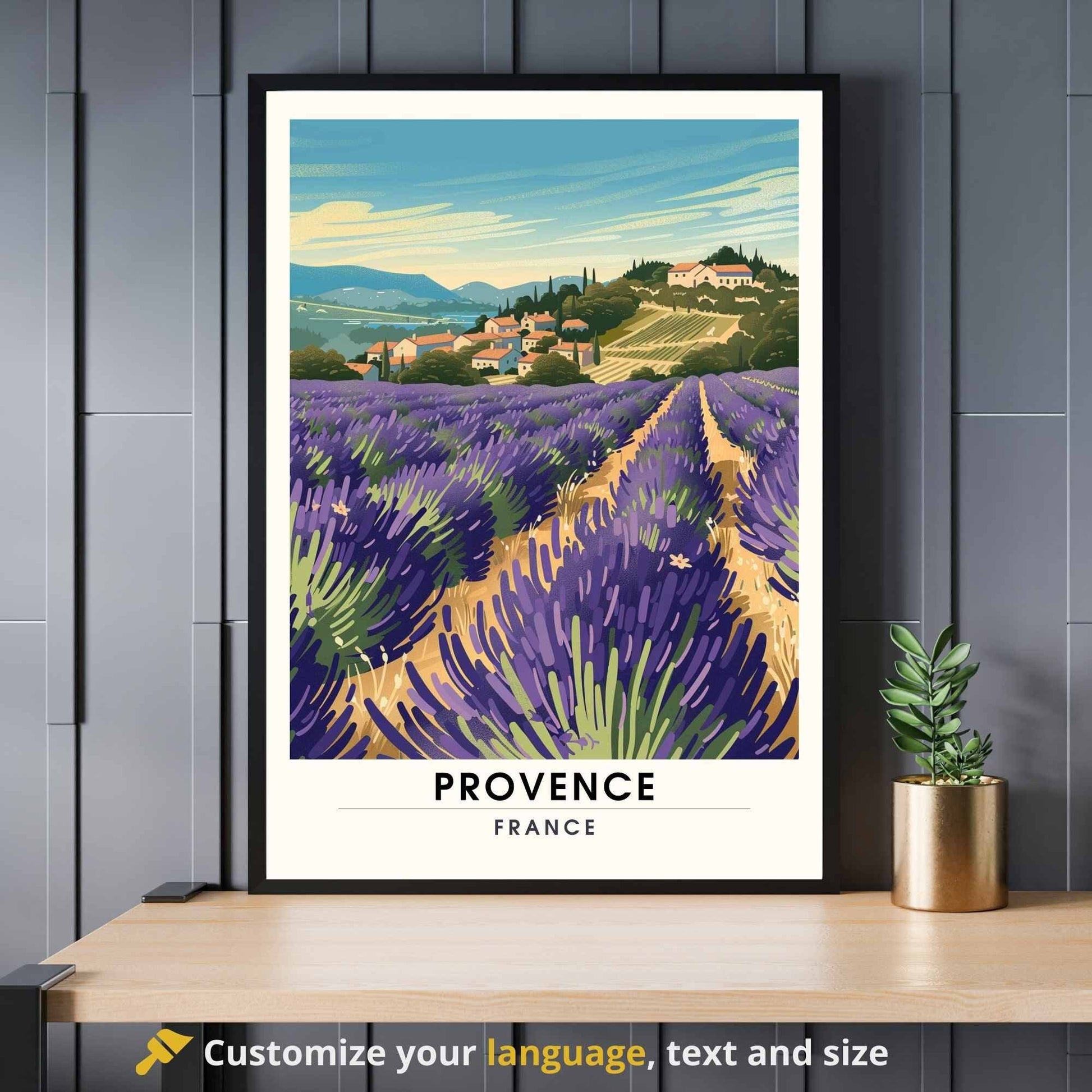 Impression de voyage Provence - Affiche Provence, France