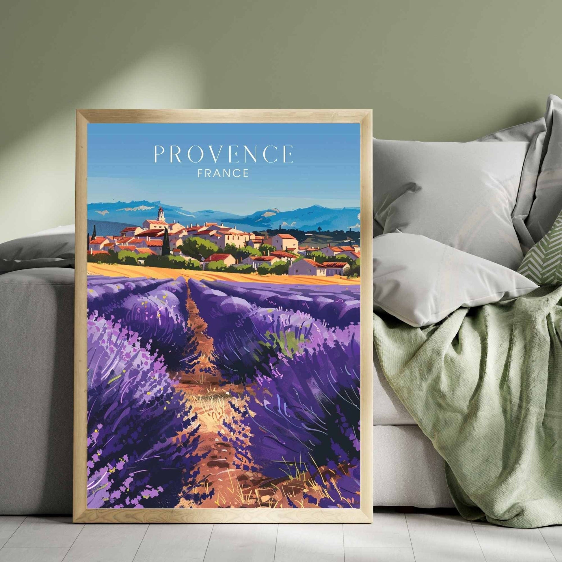 Affiche Provence - impression de voyage Provence, France - Affiche de vacance France