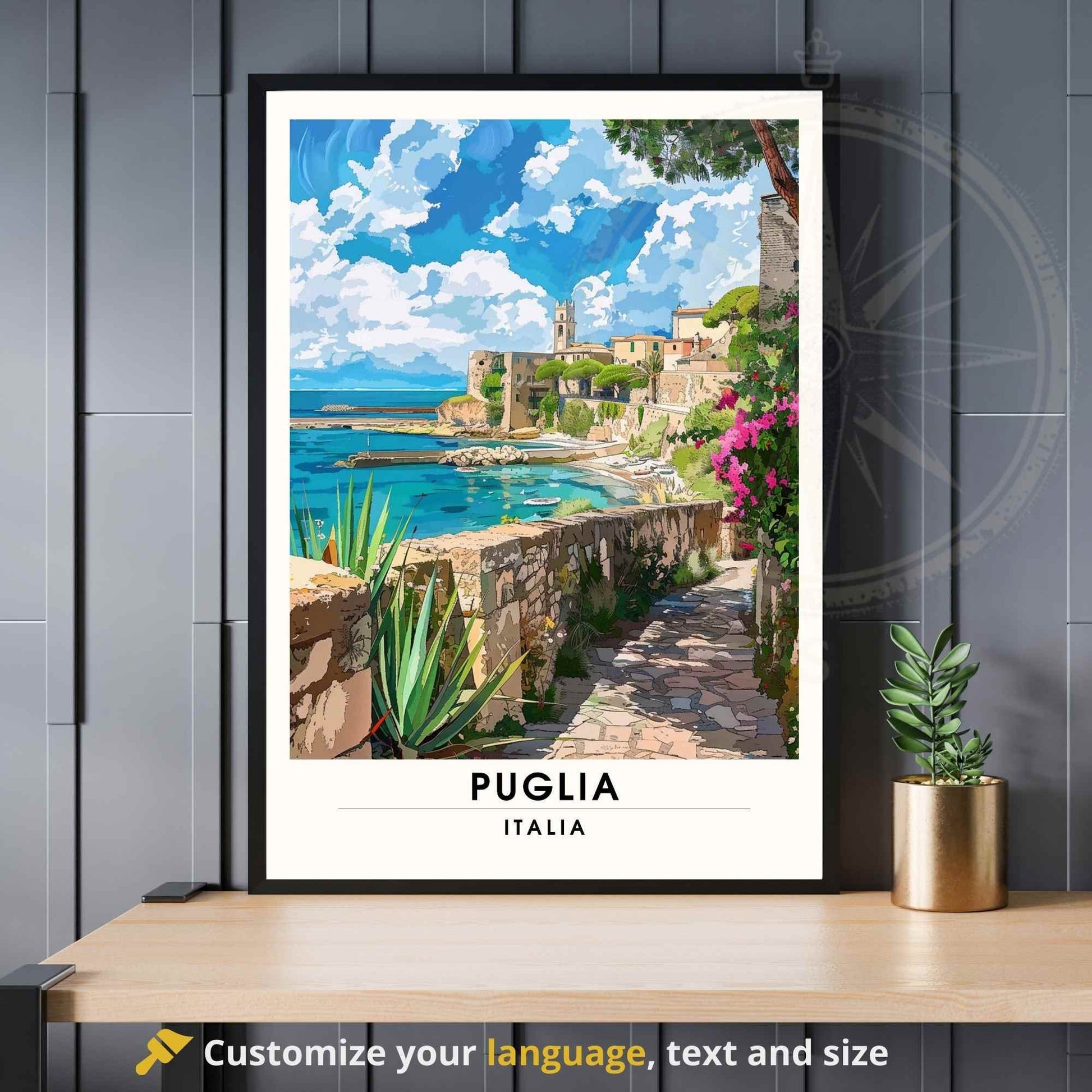 Impression Puglia - Affiche Puglia, Italie - Pouilles