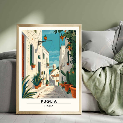 Impression de voyage Pouilles - Poster Pouilles, Italie - Affiche village italien