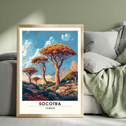 Impression Socotra - Affiche Socotra - Dragonnier de Socotra, Yémen