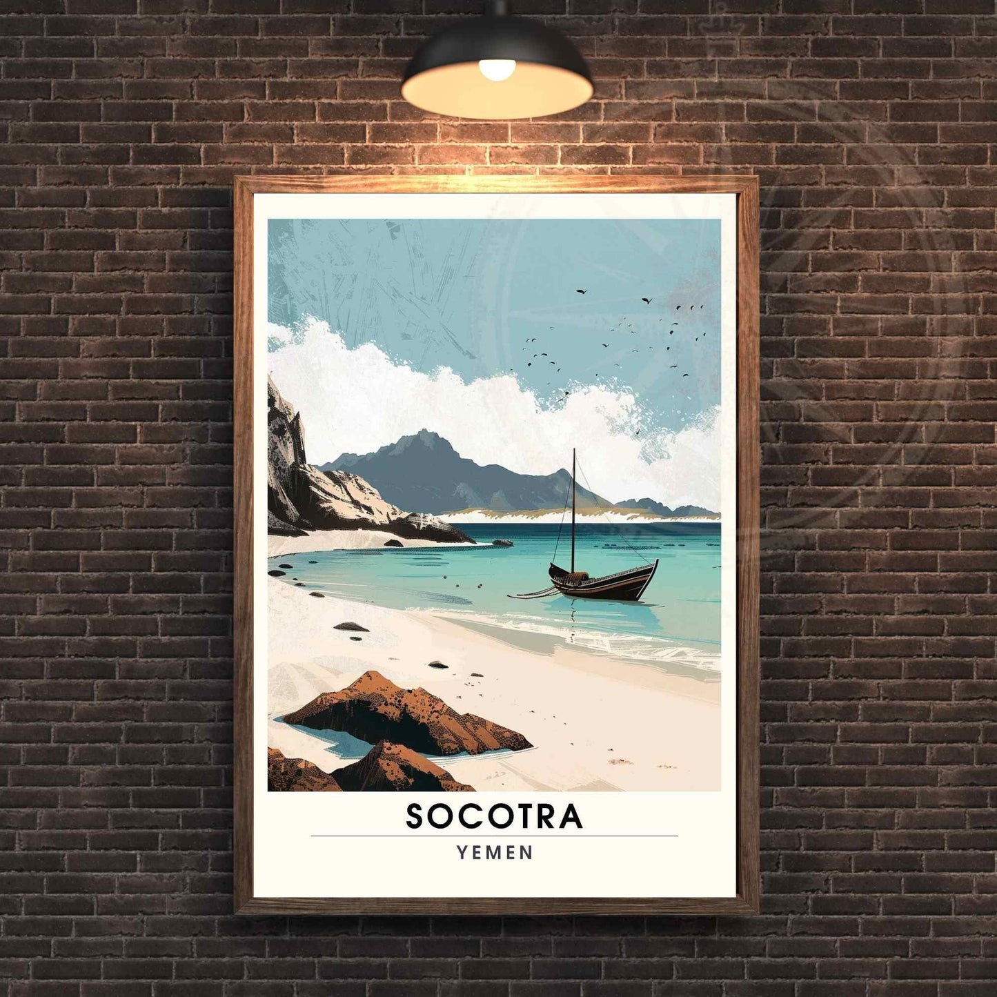 Impression Socotra - Affiche Socotra - Vue sur la plage