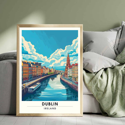 Affiche Dublin | Affiche de voyage Dublin, Irlande | Impression Dublin | Cadre Dublin