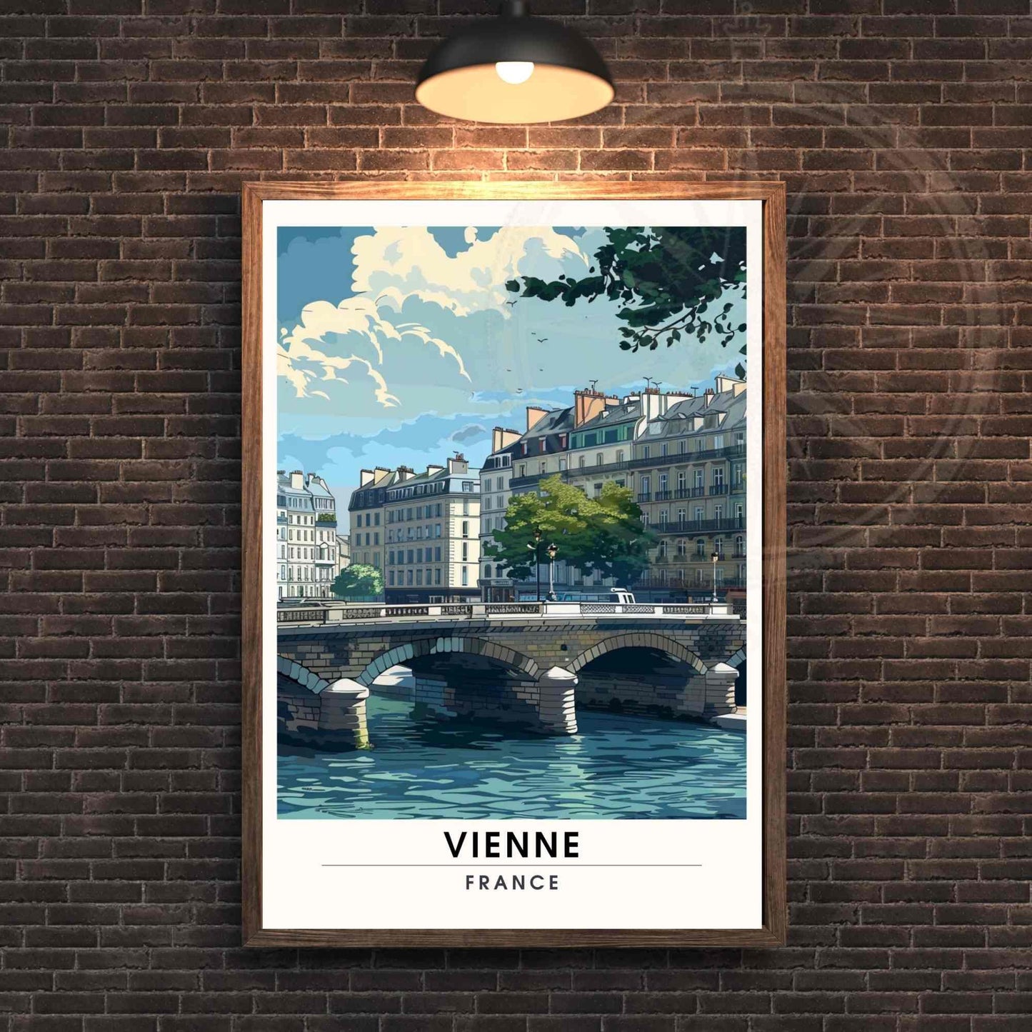 Affiche Vienne - impression de voyage Vienne, France - Affiche Isère