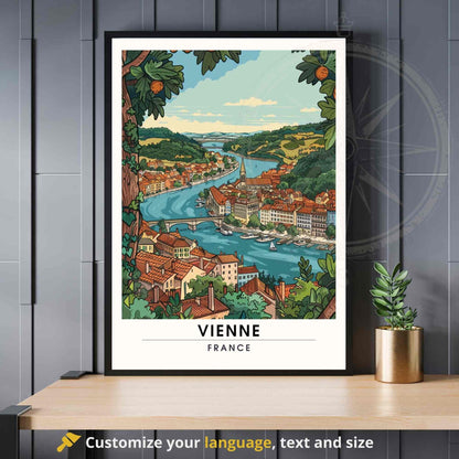 Affiche Vienne - impression de voyage Vienne, France