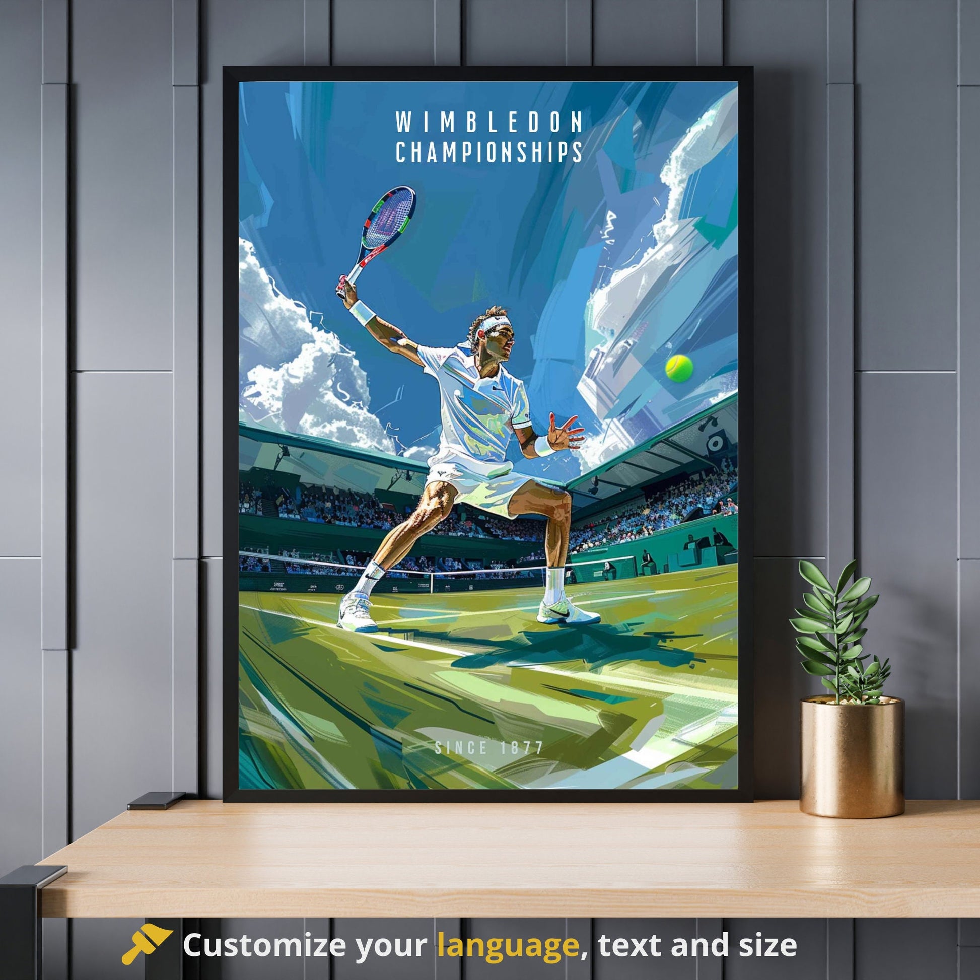 Impression tournoi de Wimbledon | Affiche Tournoi de Wimbledon | Affiche Tennis