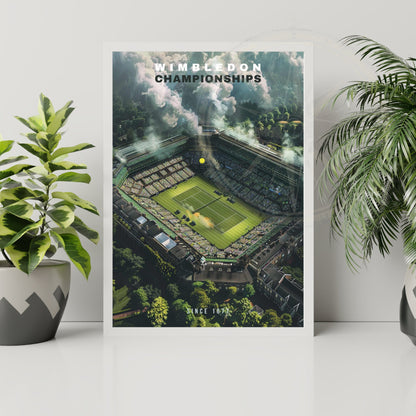 Impression Wimbledon | Affiche Tournoi de Wimbledon | vue de ciel