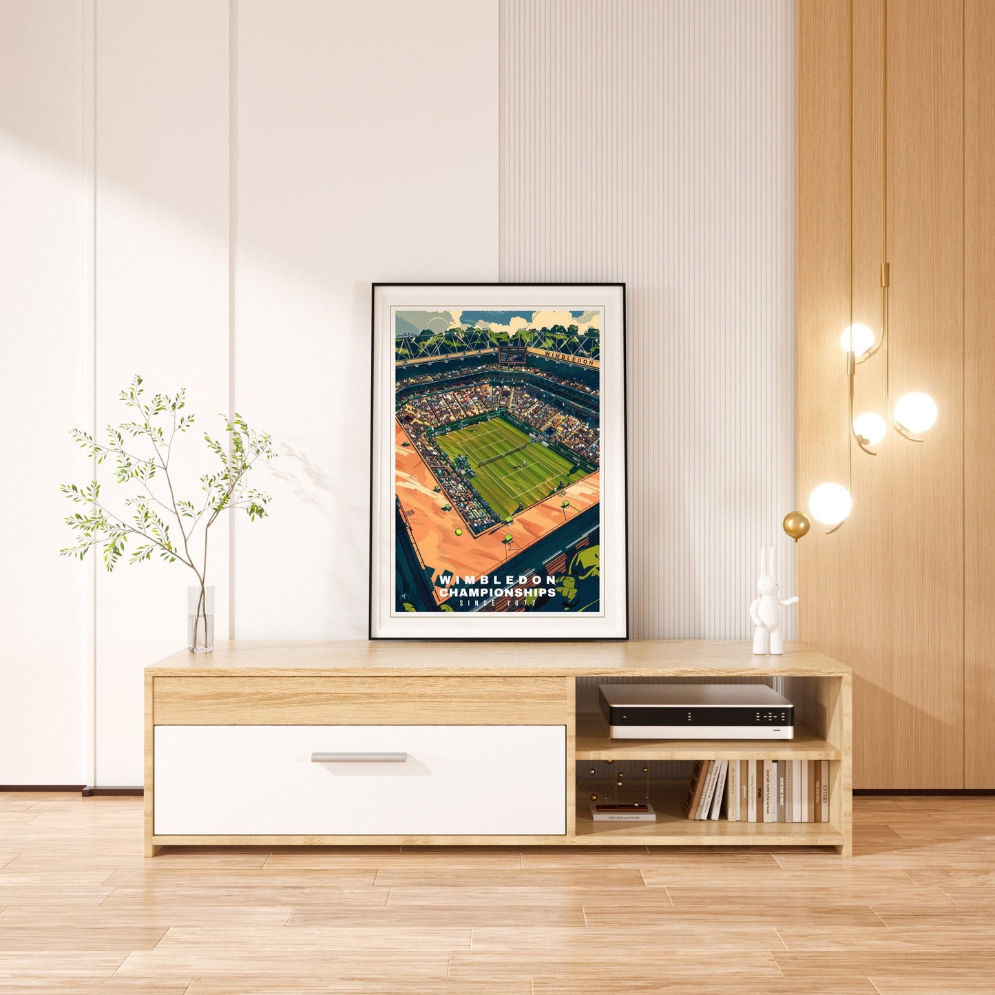 Impression Wimbledon | Affiche Tournoi de Wimbledon | Affiche Tennis - Affiche stade de tennis