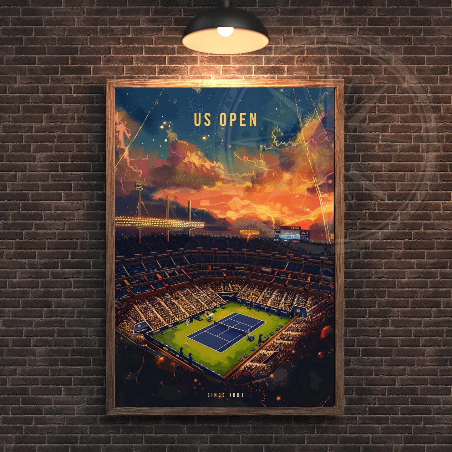 Impression US Open | Affiche US Open, tennis | Affiche Tennis