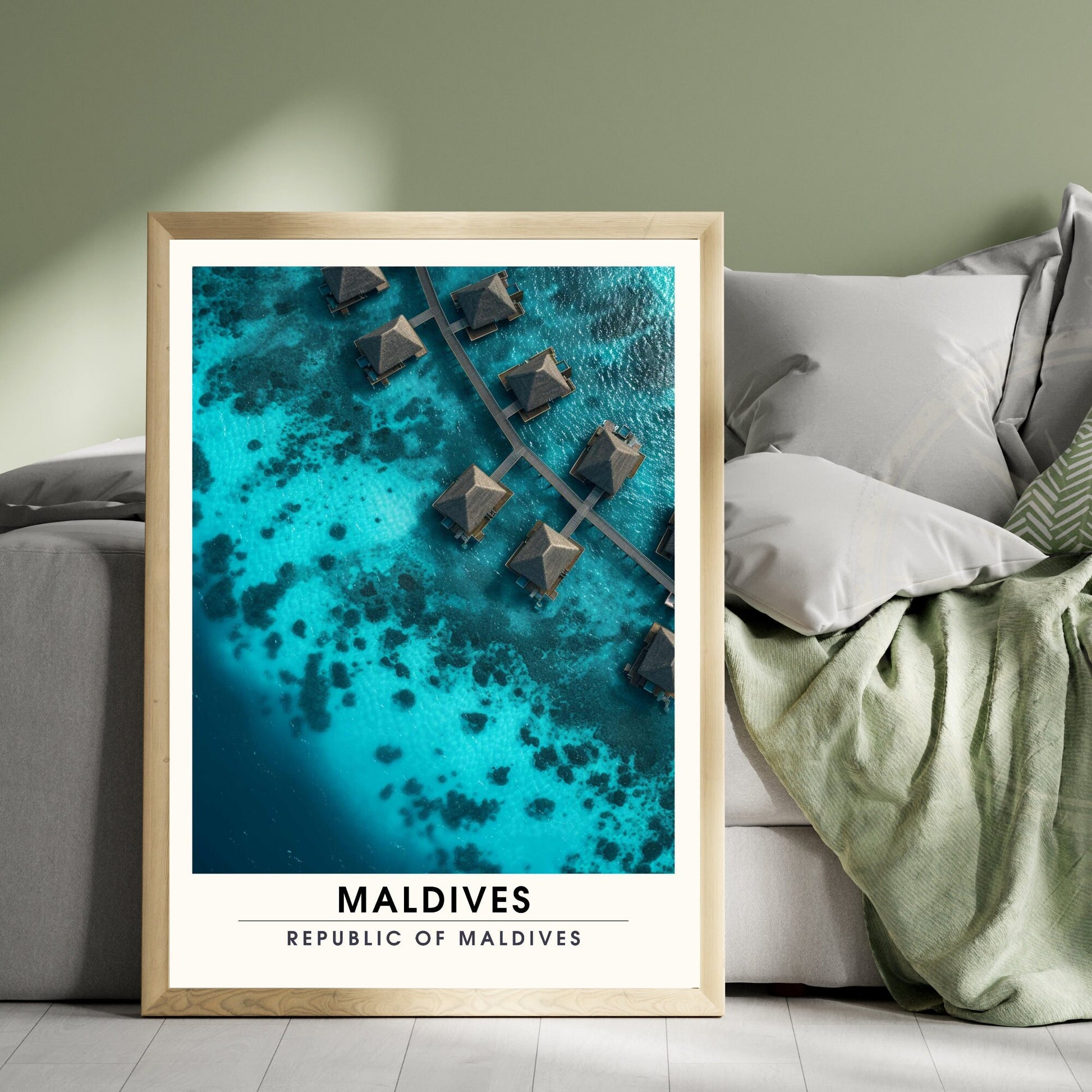 Affiche Maldives | Affiche de voyage Les Maldives | Affiche iles de Maldives | Impression de Vacances