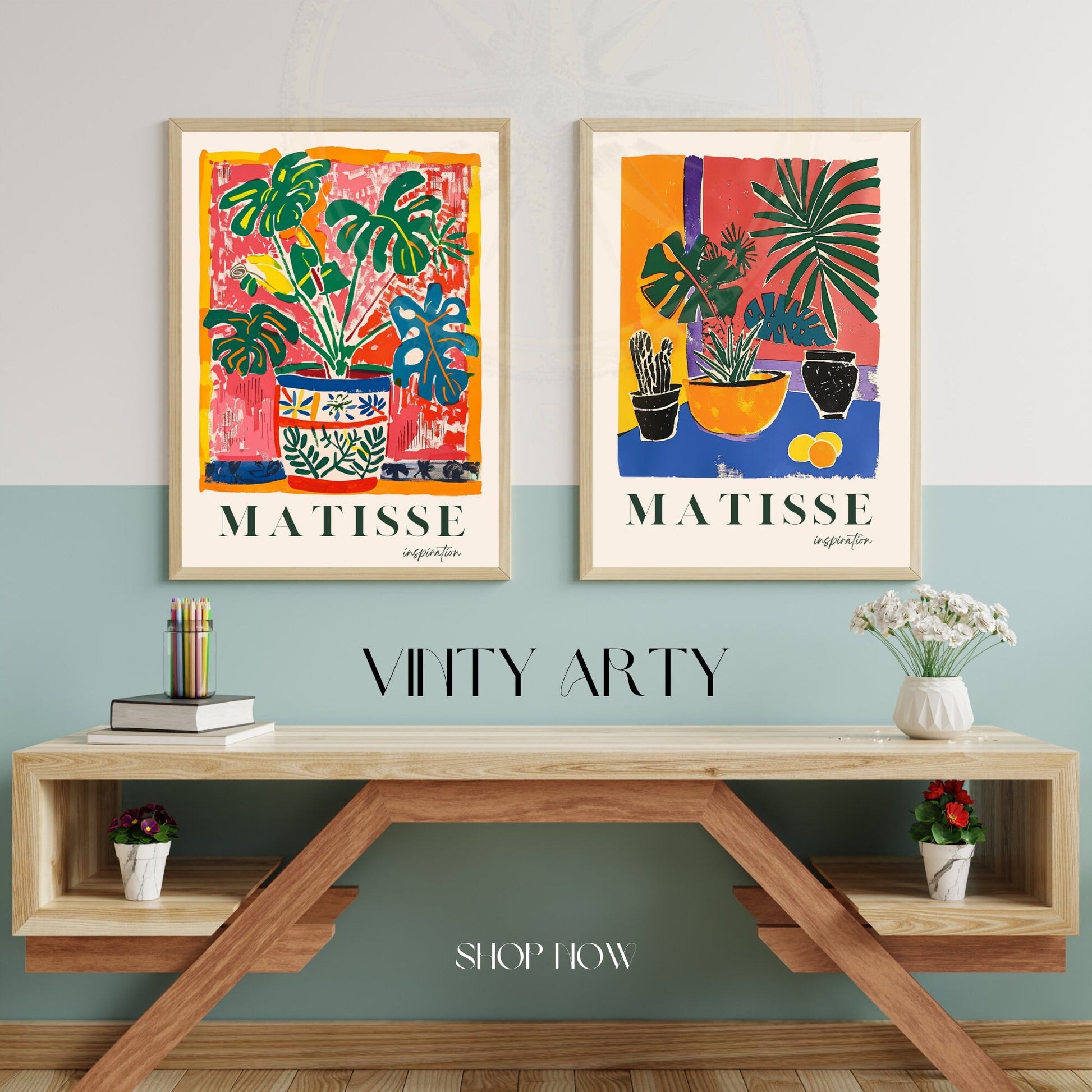 Impression plante Monstera | Affiche Henri Matisse | Inspiration Henri Matisse - Affiche Monstera