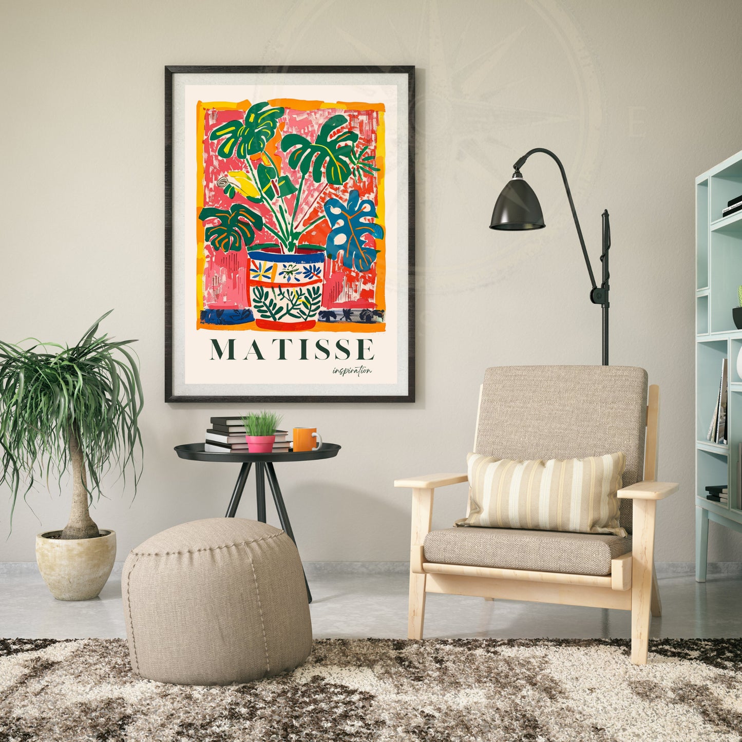 Impression plante Monstera | Affiche Henri Matisse | Inspiration Henri Matisse - Affiche Monstera