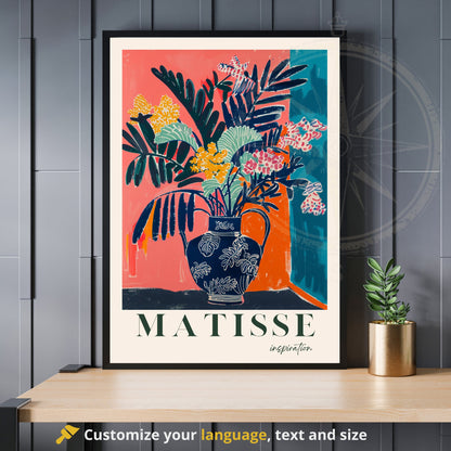 Impression Matisse | Affiche Henri Matisse | Inspiration Henri Matisse - Vase et plante