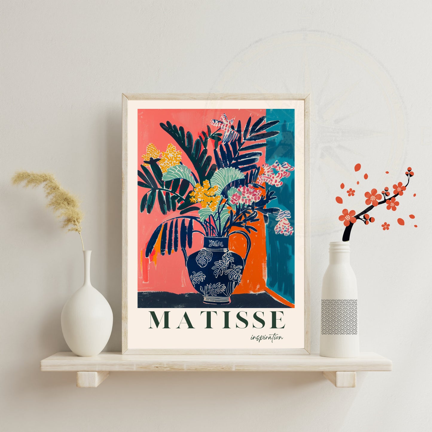 Impression Matisse | Affiche Henri Matisse | Inspiration Henri Matisse - Vase et plante