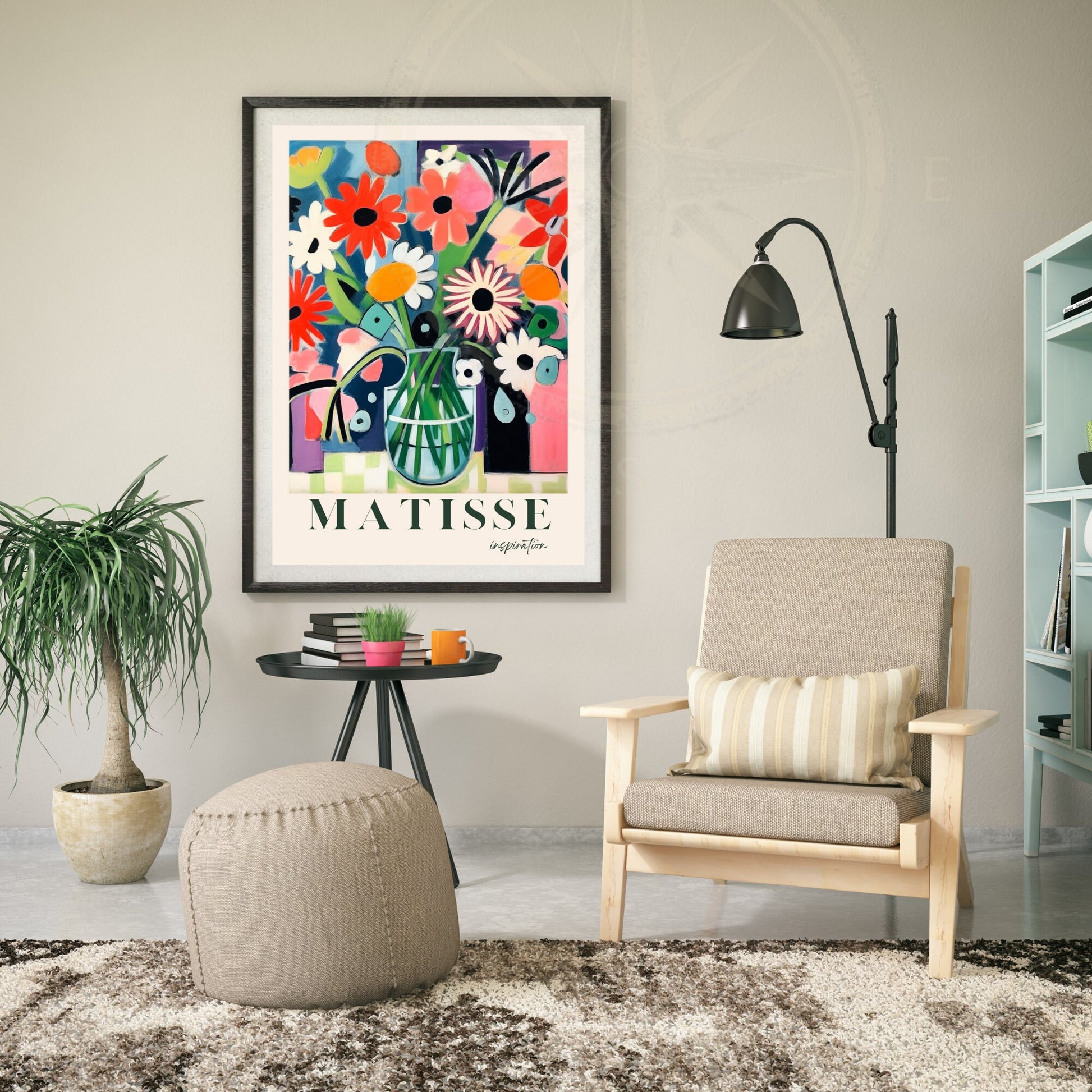 Impression Matisse | Affiche Florale | Inspiration Henri Matisse - Vase et Fleurs