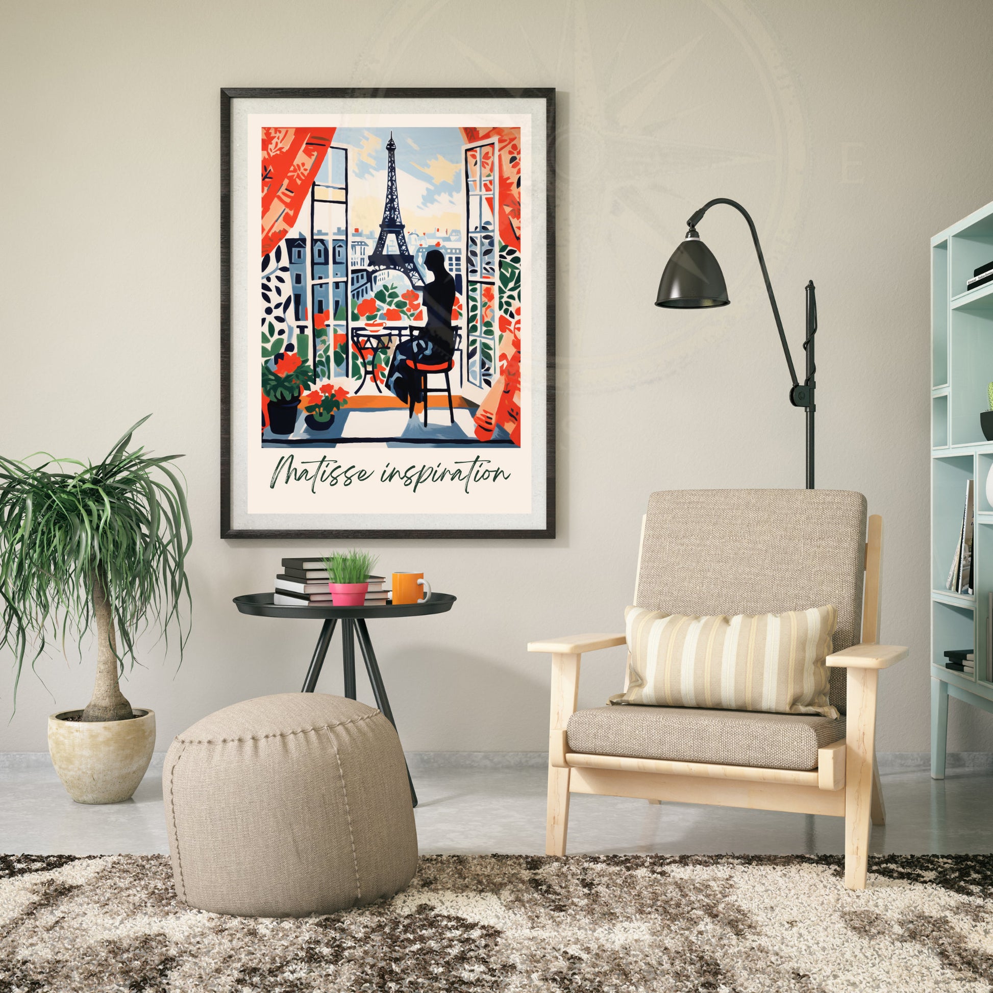 Impression Paris | Affiche Matisse | Inspiration Henri Matisse - Affiche Tour Eiffel