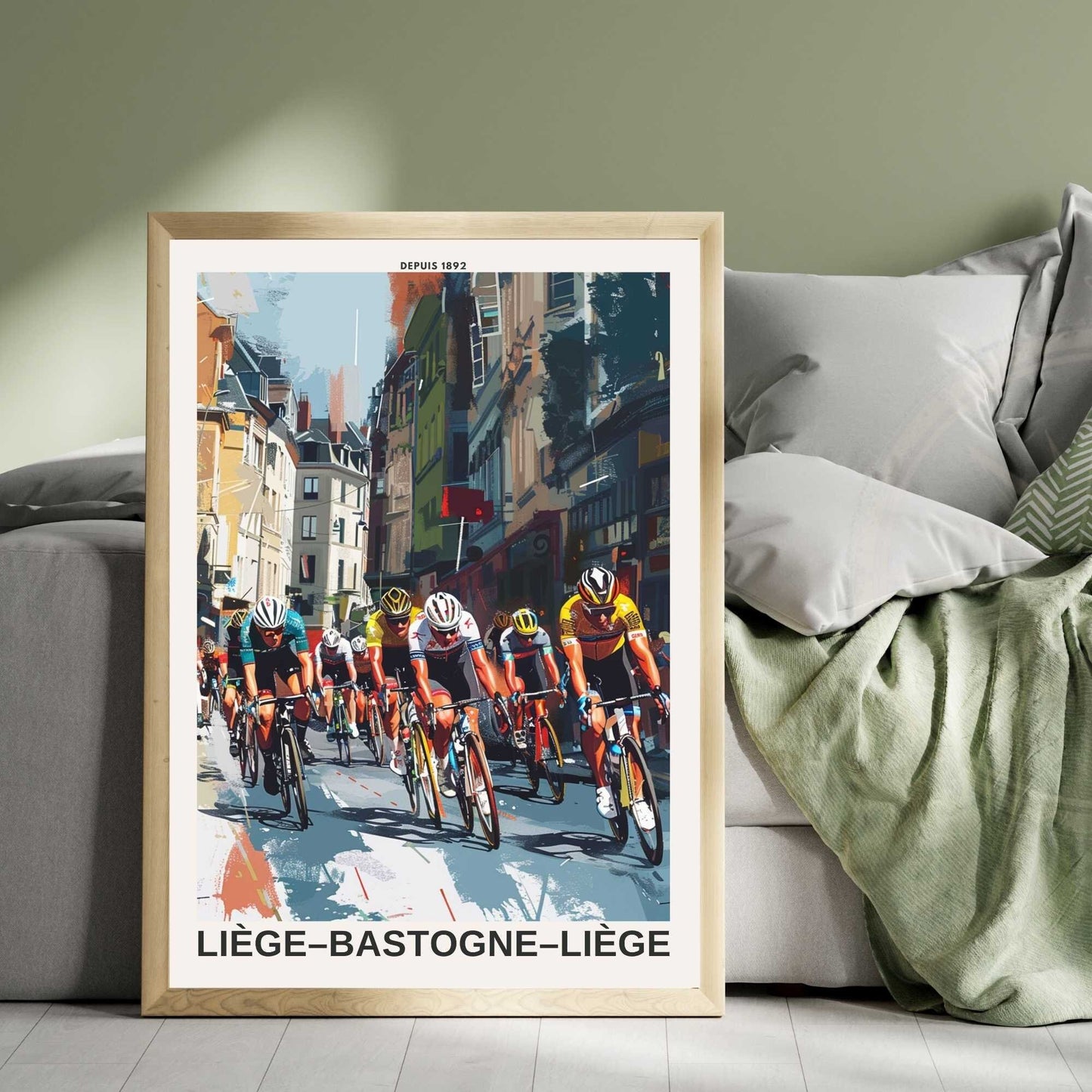 Impression Liège–Bastogne–Liège | Affiche cyclisme Liège–Bastogne–Liège | Sprint Final