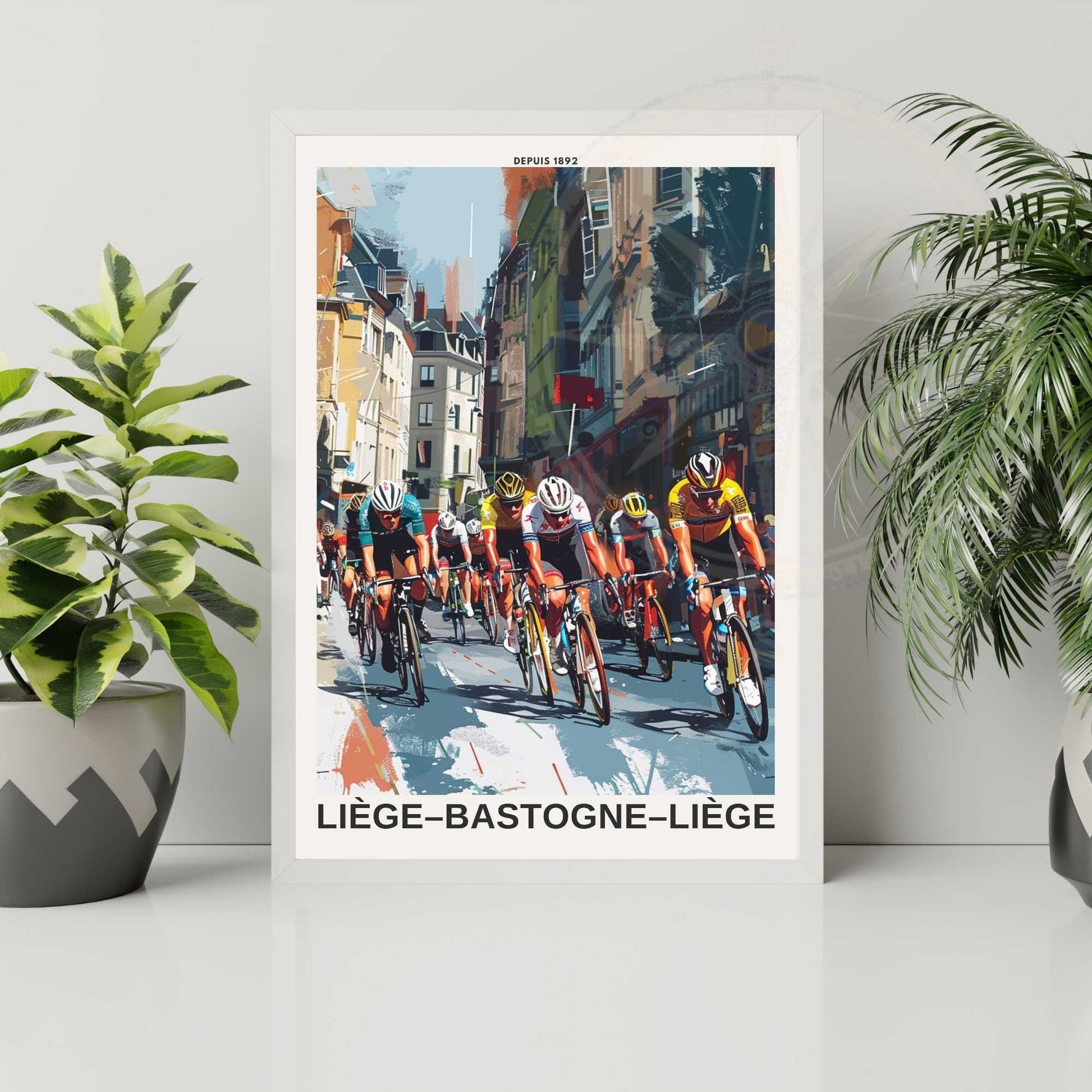 Impression Liège–Bastogne–Liège | Affiche cyclisme Liège–Bastogne–Liège | Sprint Final