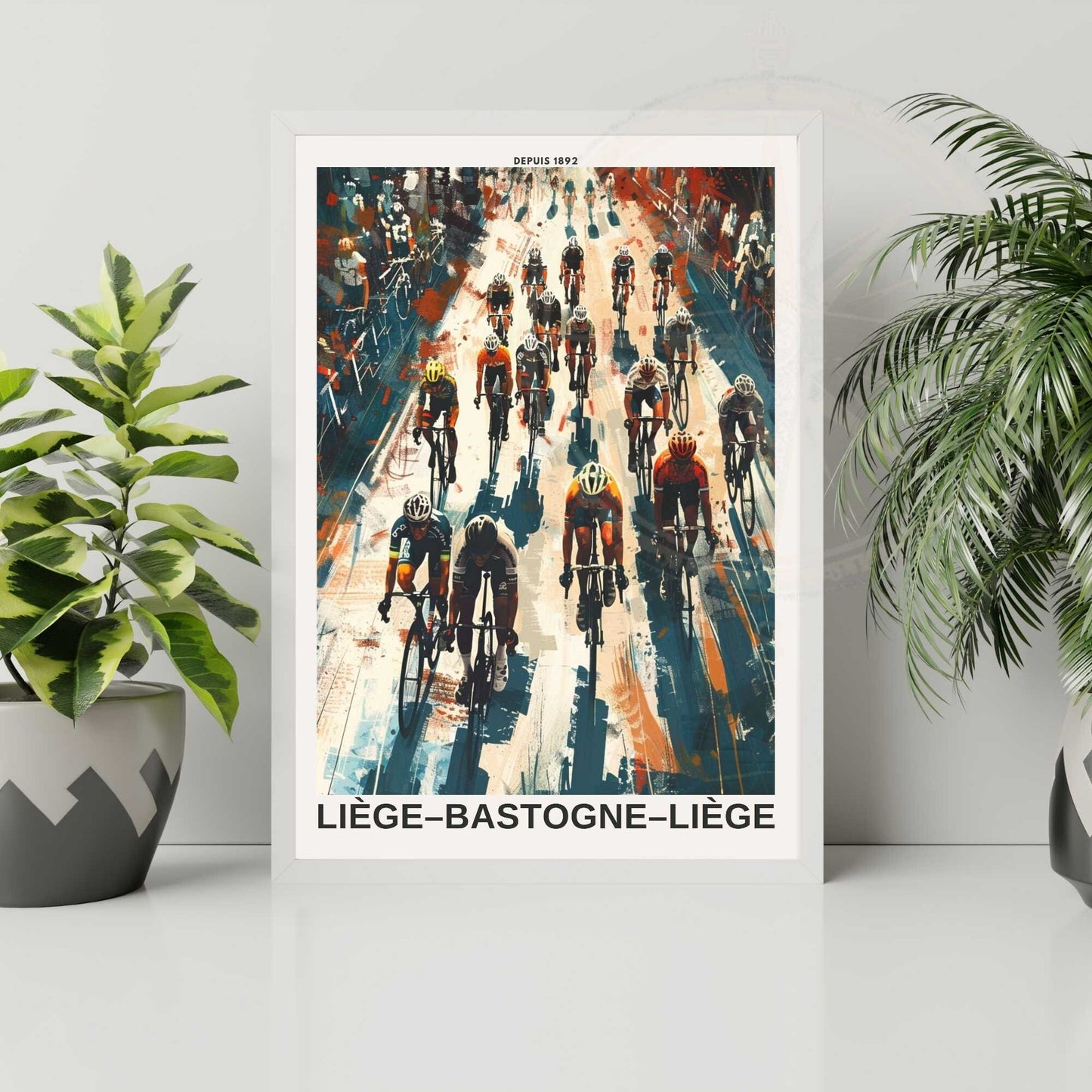 Impression Liège–Bastogne–Liège | Affiche cyclisme Liège–Bastogne–Liège - Départ