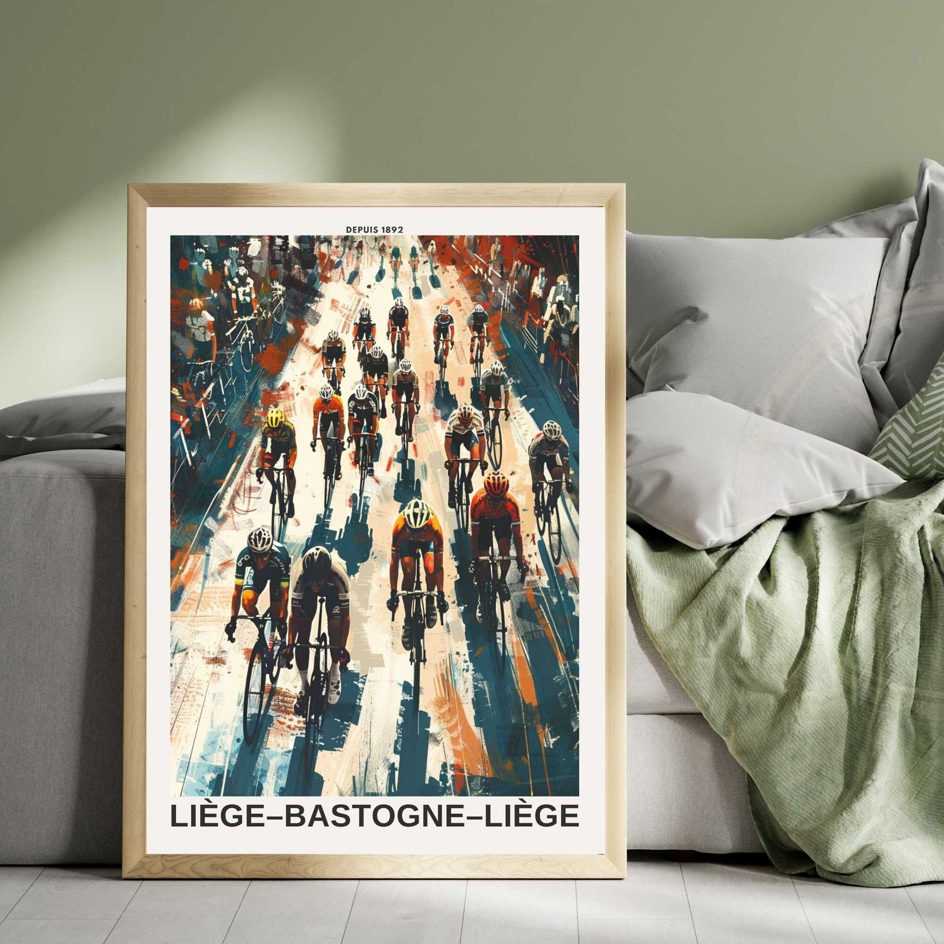 Impression Liège–Bastogne–Liège | Affiche cyclisme Liège–Bastogne–Liège - Départ