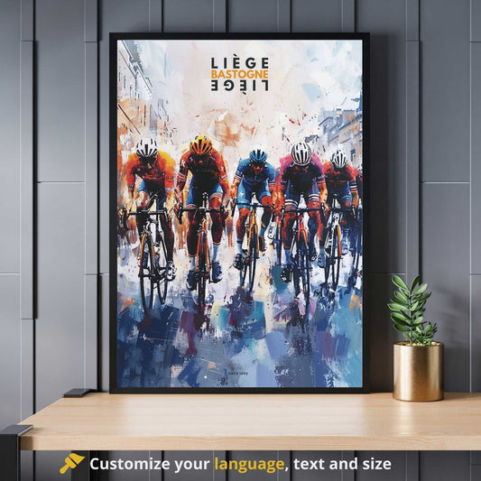 Impression Liège–Bastogne–Liège | Affiche cyclisme Liège–Bastogne–Liège - Sprint