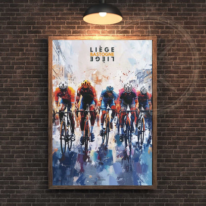 Impression Liège–Bastogne–Liège | Affiche cyclisme Liège–Bastogne–Liège - Sprint