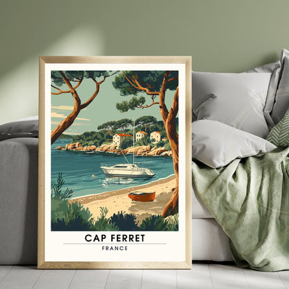 Impression Cap Ferret | Affiche de Voyage Cap Ferret | Affiche Plage de Cap Ferret